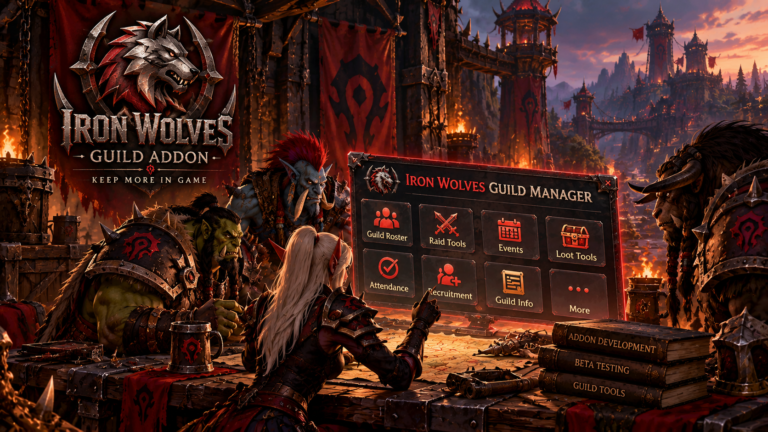 Iron Wolves Is Building an In-Game Guild Addon for WoW Forever